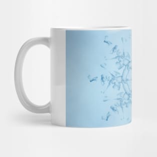 Original Snowflake Design Blue Background Mug